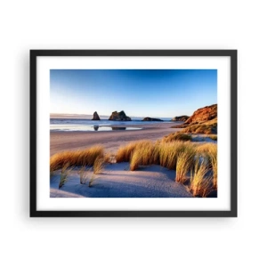 Poster in een zwarte lijst - Voor rustzoekers - 50x40 cm
