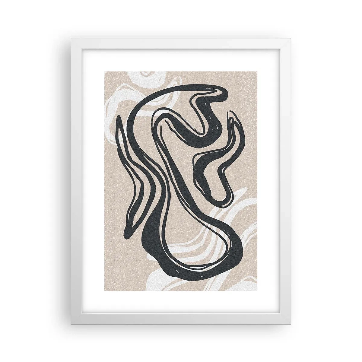 Poster in een witte lijst - Expressie vermenigvuldigd - 30x40 cm