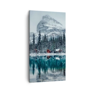 Schilderen op canvas - Canadese stilte - 45x80 cm