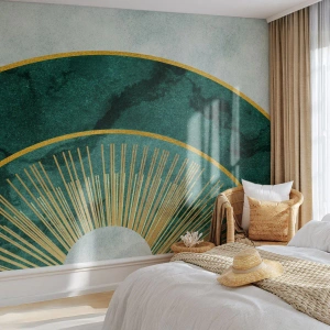 Fotobehang Standard Eco - Een ander zonnestelsel - Art-deco, Modern, Abstractie - 200x140 cm