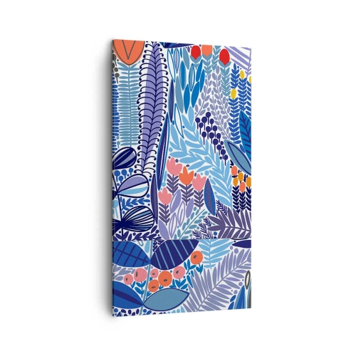 Schilderen op canvas - Hawaiiaanse tuin - 45x80 cm