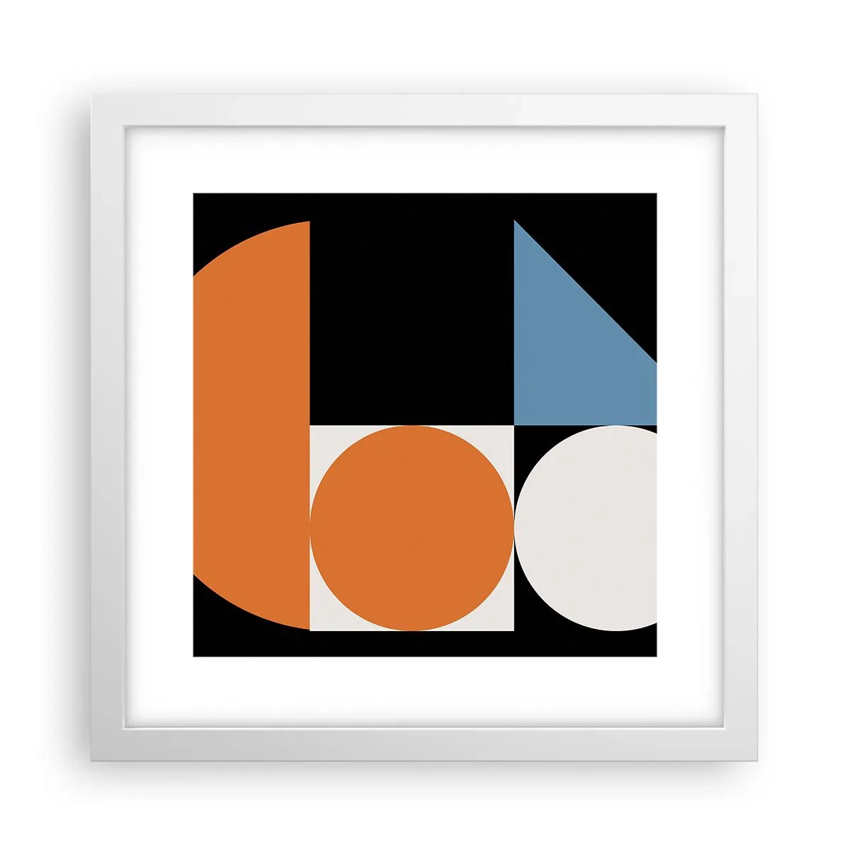 Poster in een witte lijst - Dacht lay-out - 30x30 cm