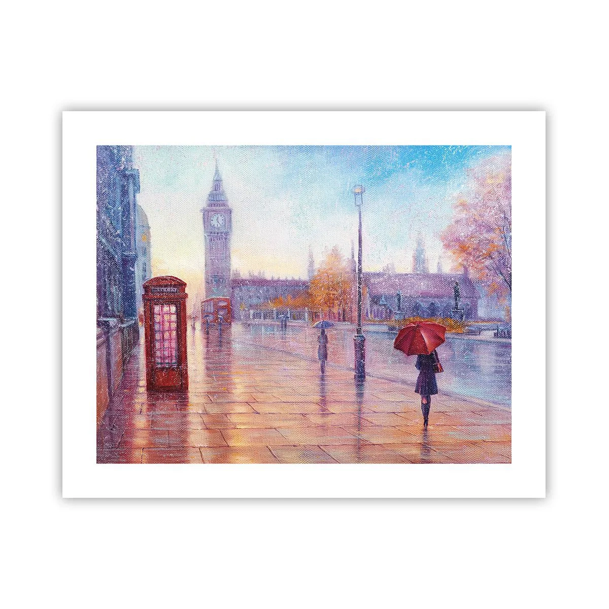 Poster - Herfstdag in Londen - 50x40 cm