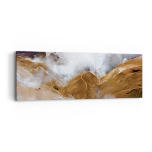 Schilderen op canvas - De rauwe schoonheid van IJsland - 90x30 cm