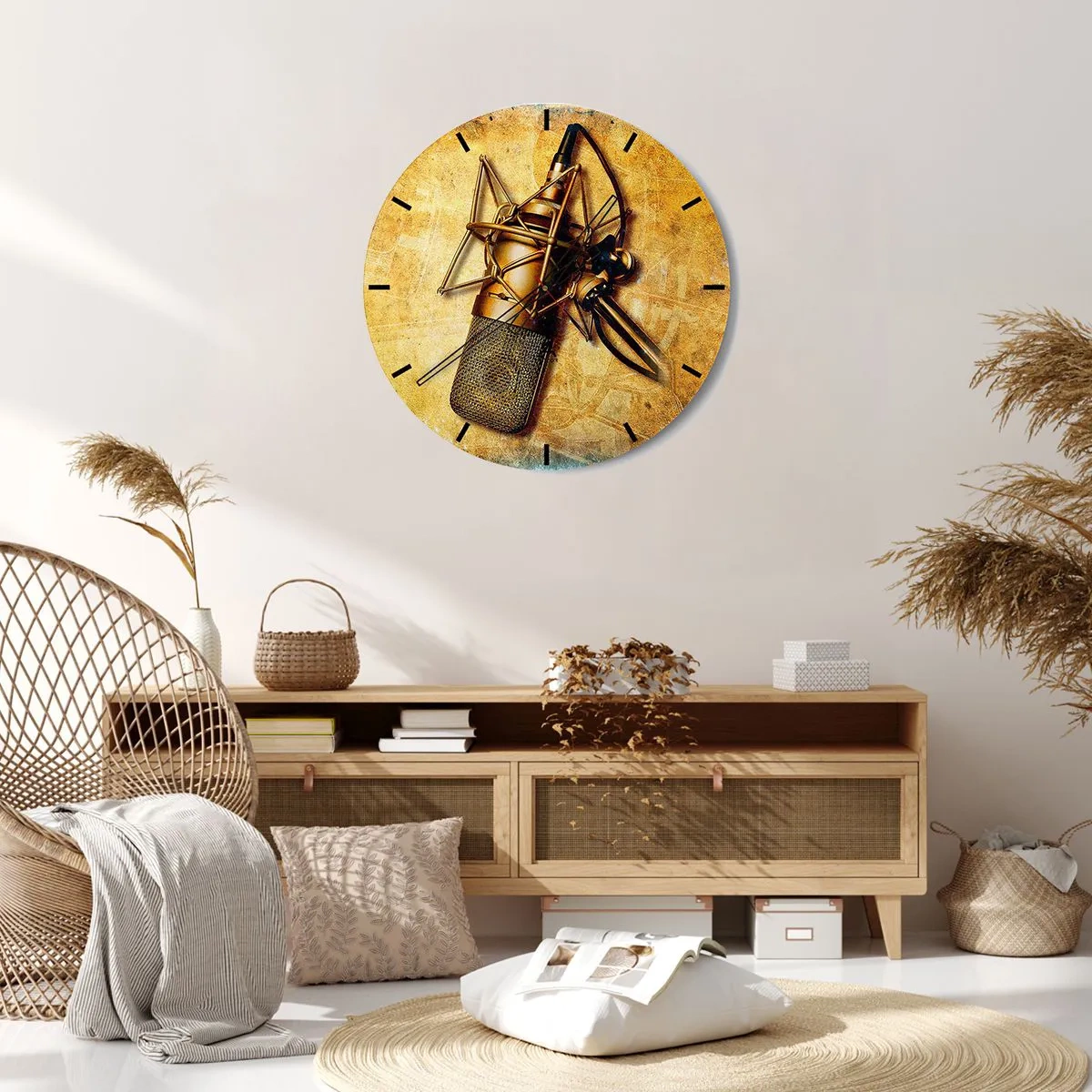 Wandklok - Klok - De gouden jaren van radio - 40x40 cm