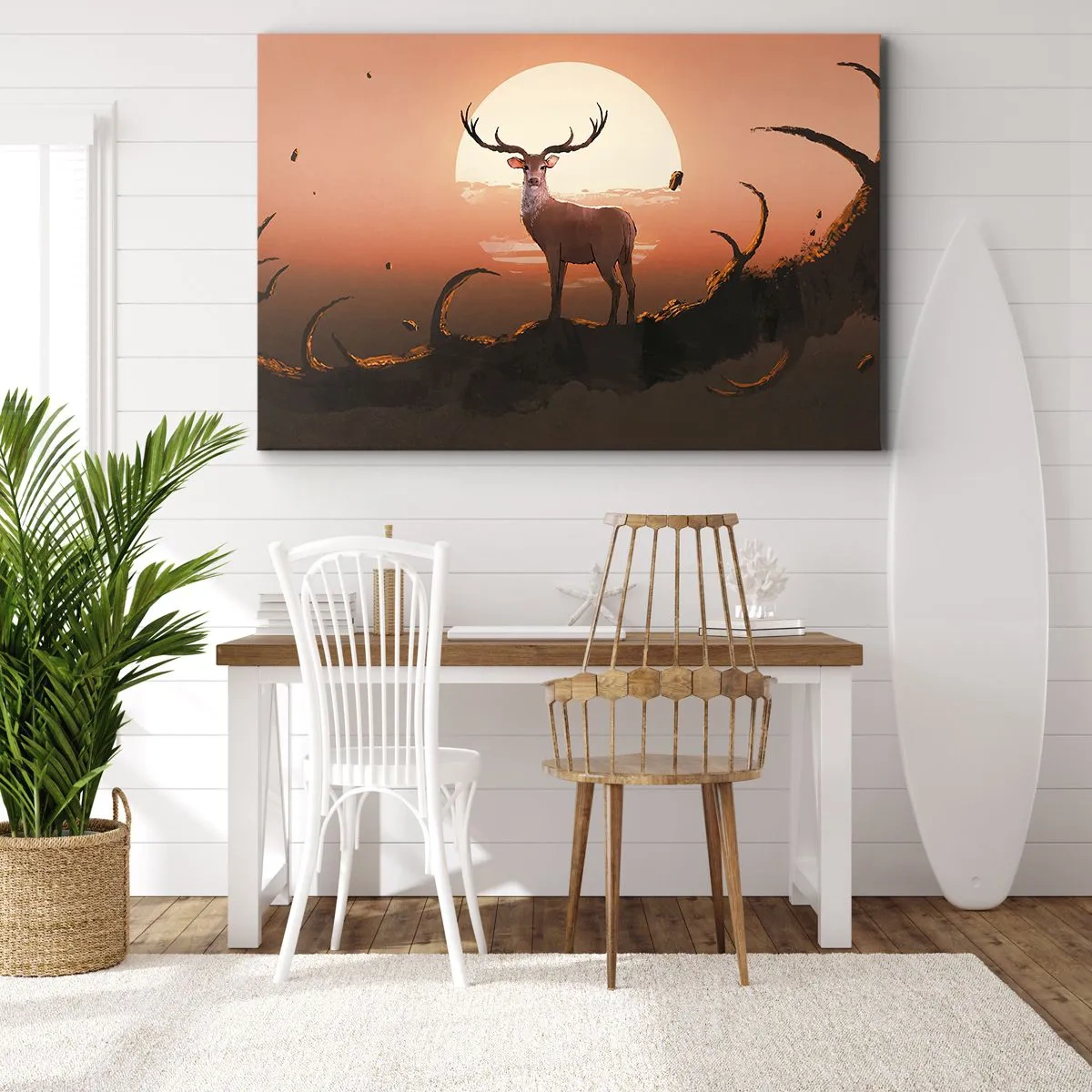 Schilderen op canvas - Deze nacht is anders dan alle andere - 120x80 cm