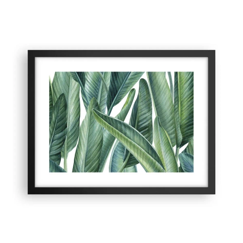 Poster in een zwarte lijst - Groen zelf - 40x30 cm