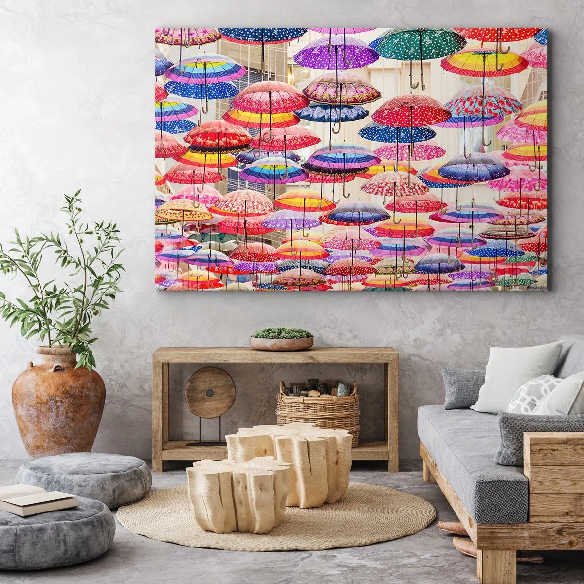 Schilderen op canvas - Stadsweide - 100x70 cm