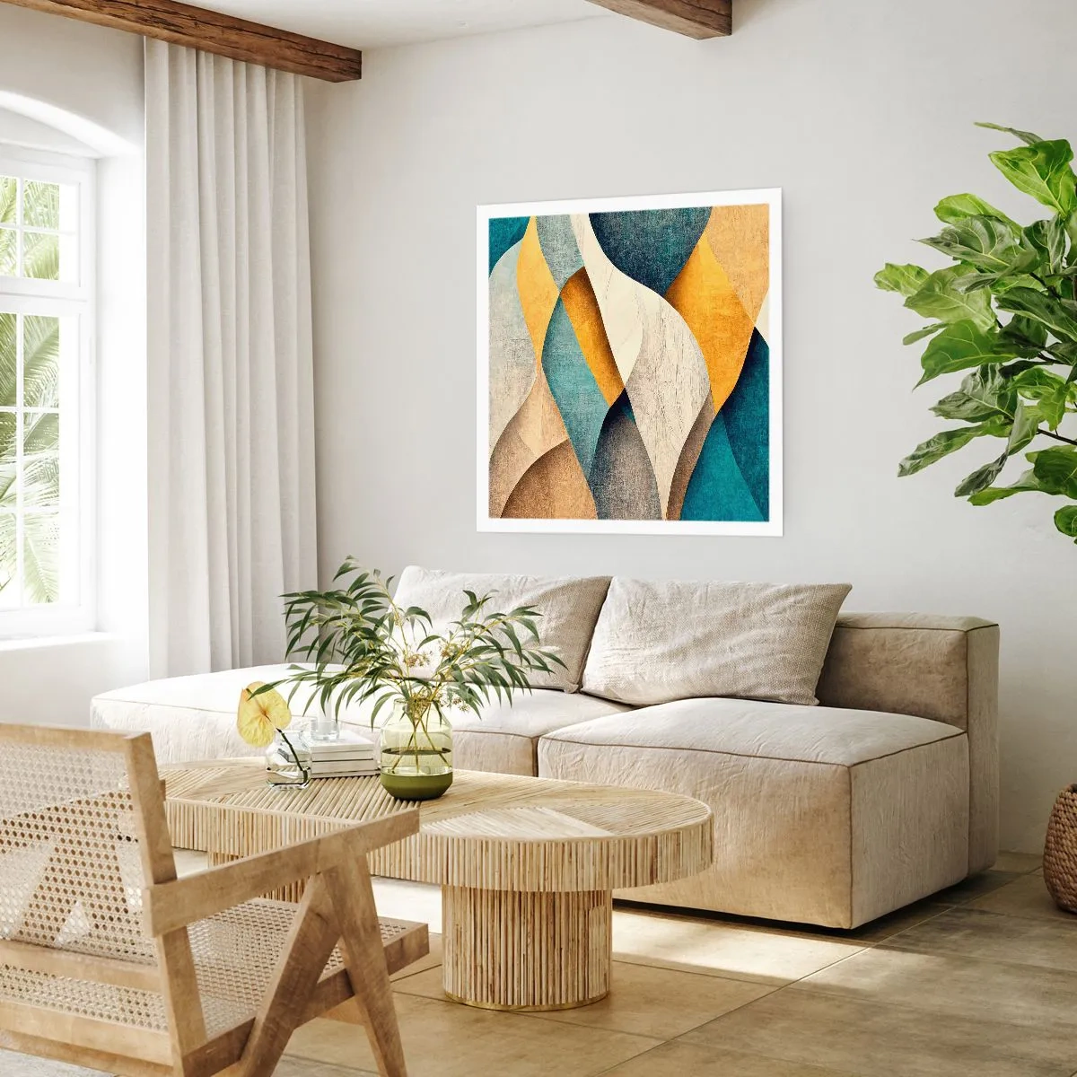 Poster - Ritme en beweging - 40x40 cm