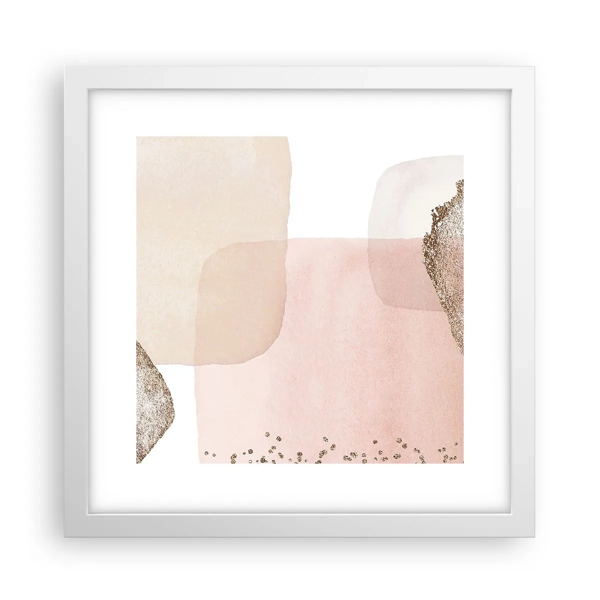 Poster in een witte lijst - Een blik door kleur - 30x30 cm