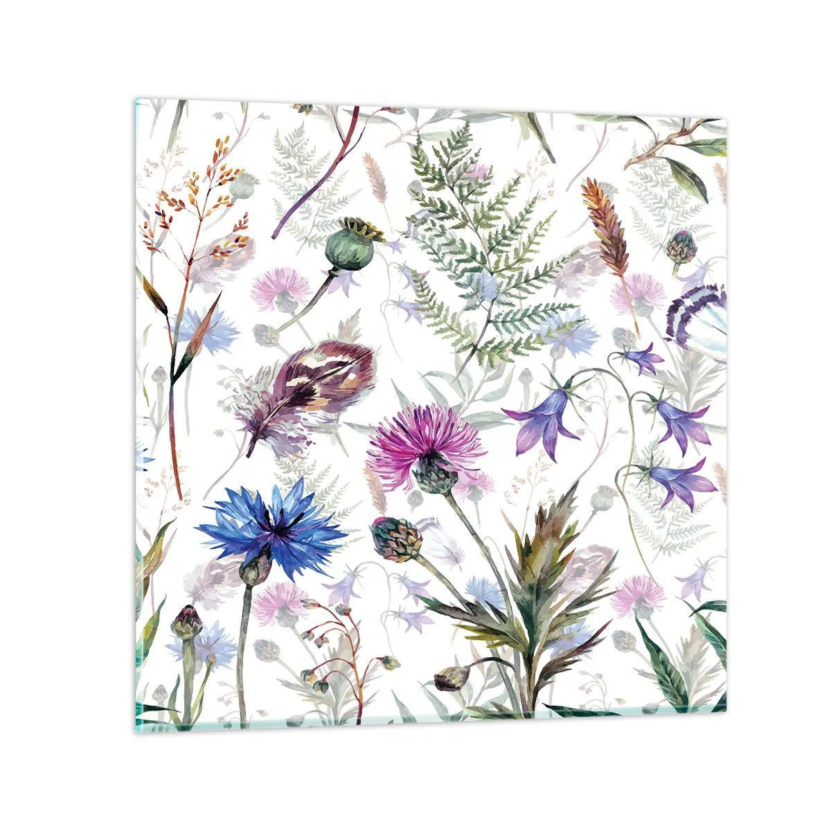 Schilderen op glas - Pools herbarium - 40x40 cm