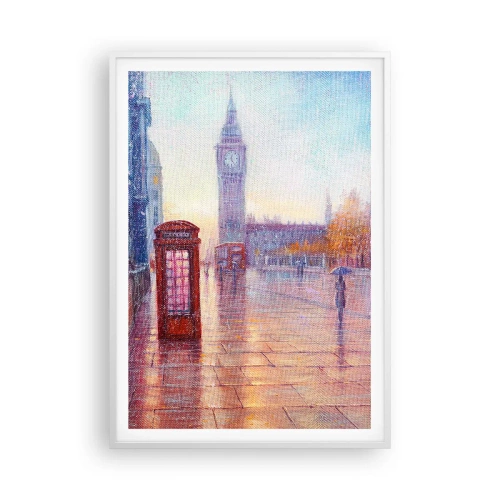 Poster in een witte lijst - Herfstdag in Londen - 70x100 cm