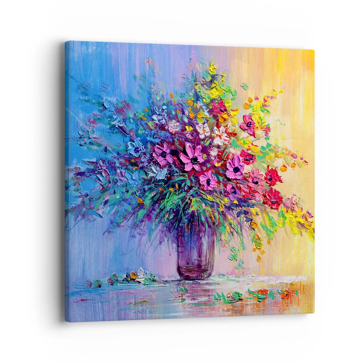 Schilderen op canvas - Schenking van de wei - 40x40 cm