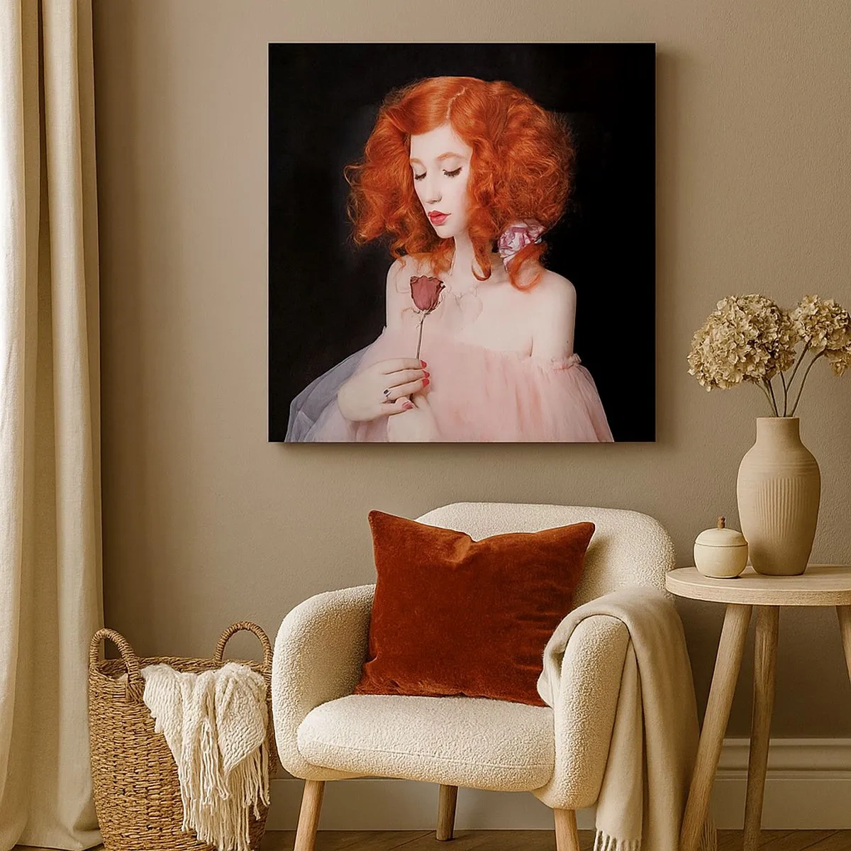 Schilderen op canvas - In barokstijl - 30x30 cm