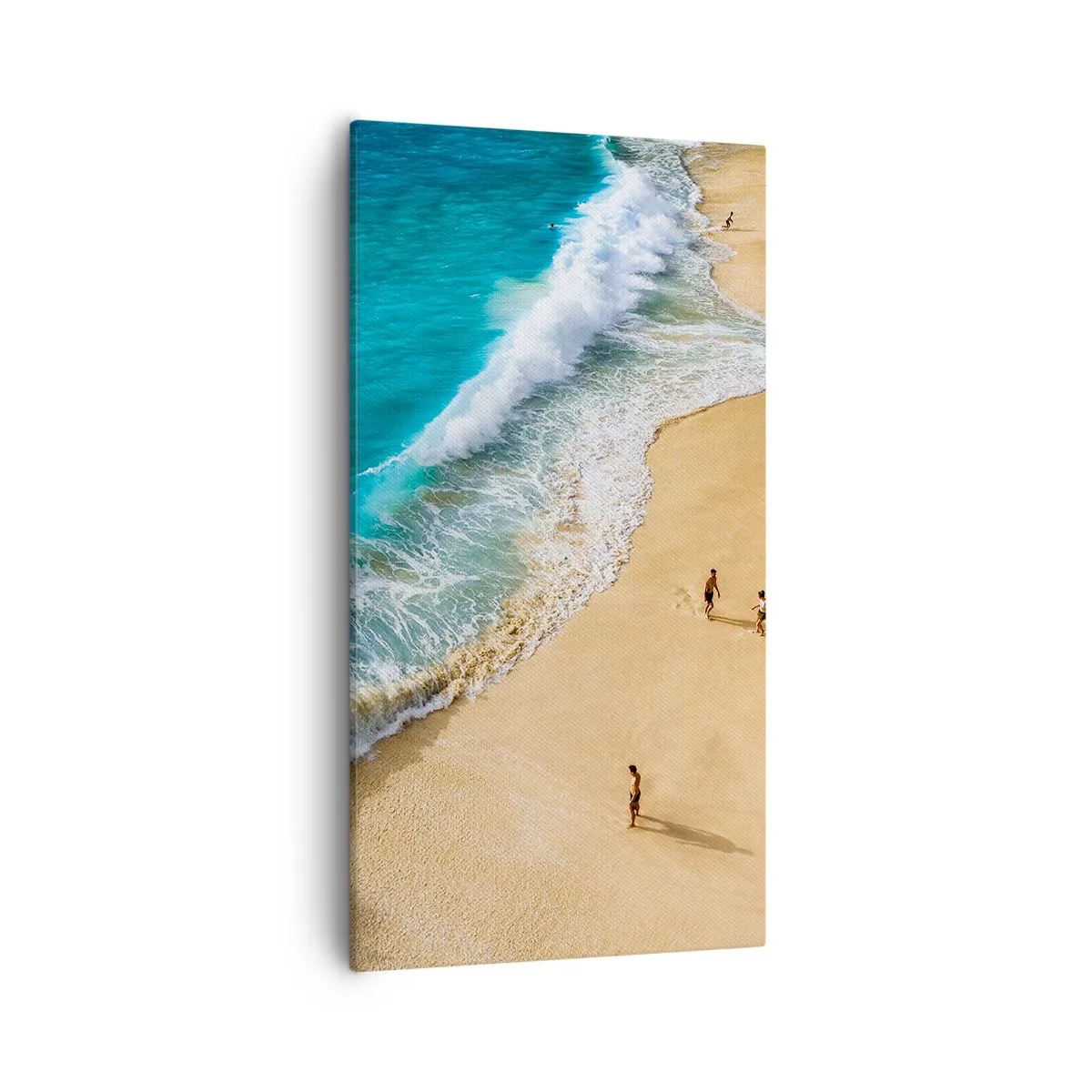 Schilderen op canvas - En dan de zon, het strand… - 55x100 cm