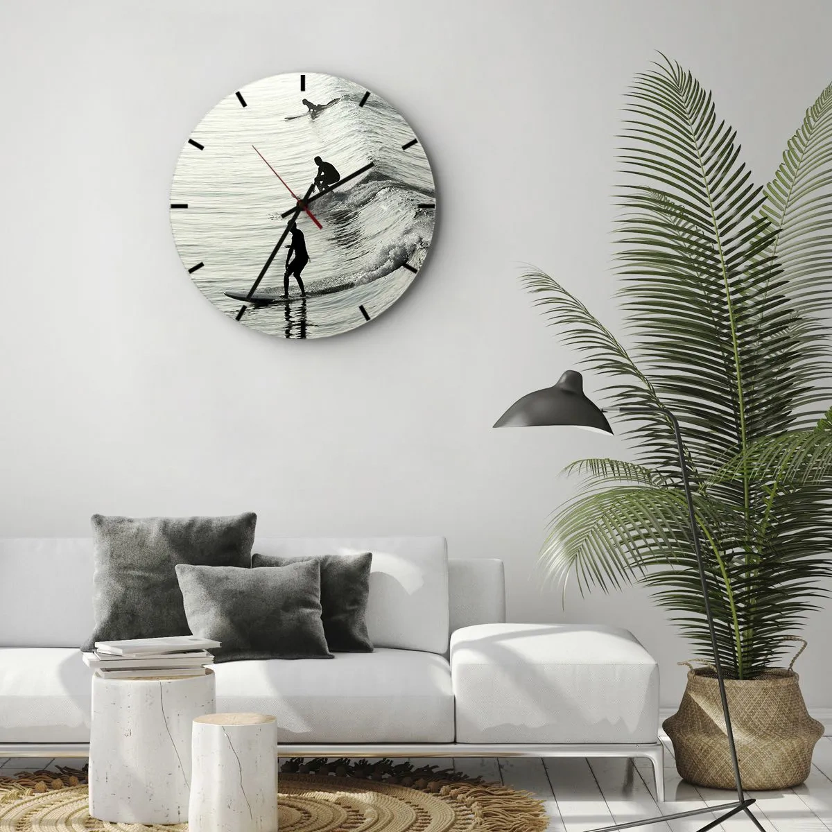 Wandklok - Klok - Om de golf te ontmoeten - 40x40 cm