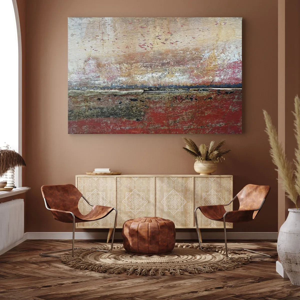 Schilderen op canvas - Wellicht is het de zee - 100x70 cm