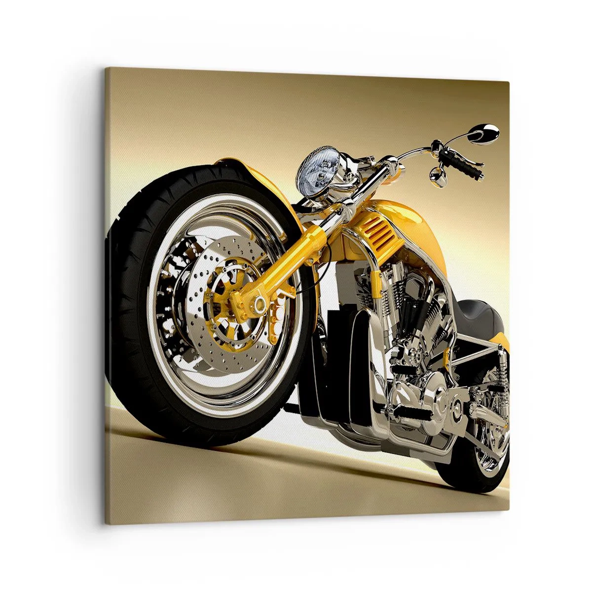 Schilderen op canvas - Een droom van kracht en snelheid - 50x50 cm