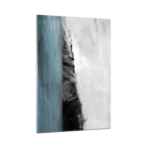 Schilderen op glas - Water – aarde: botsing der elementen - 50x70 cm