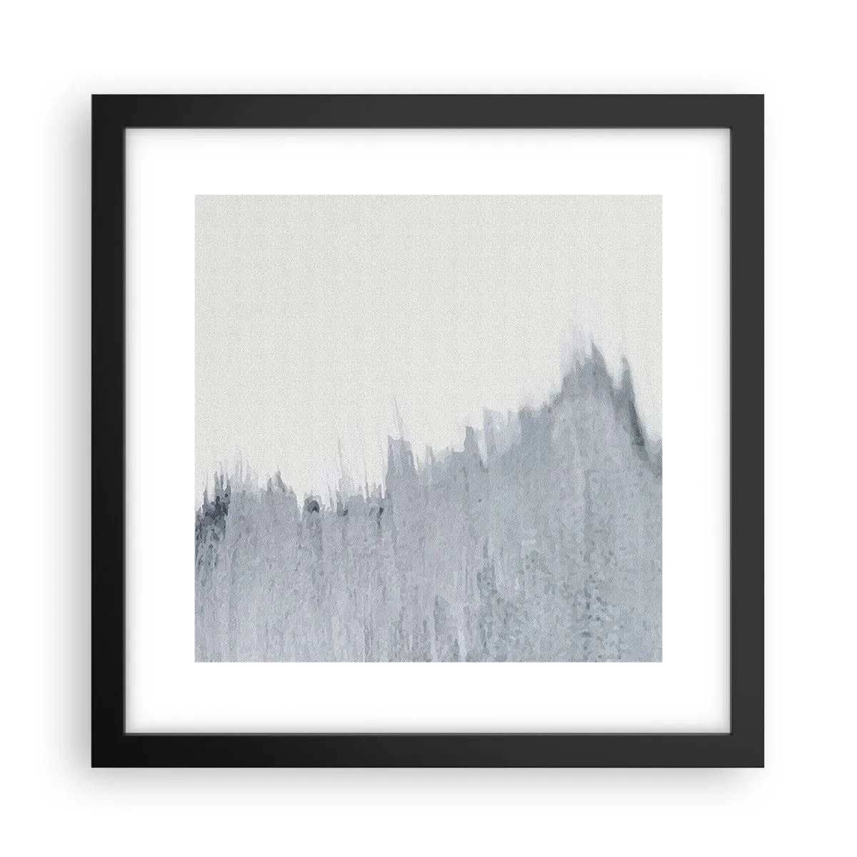 Poster in een zwarte lijst - Mysterieuze tekst - 30x30 cm