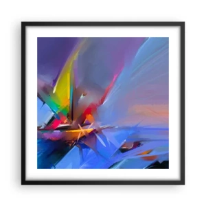 Poster in een zwarte lijst - Propellers als een vogel - 50x50 cm