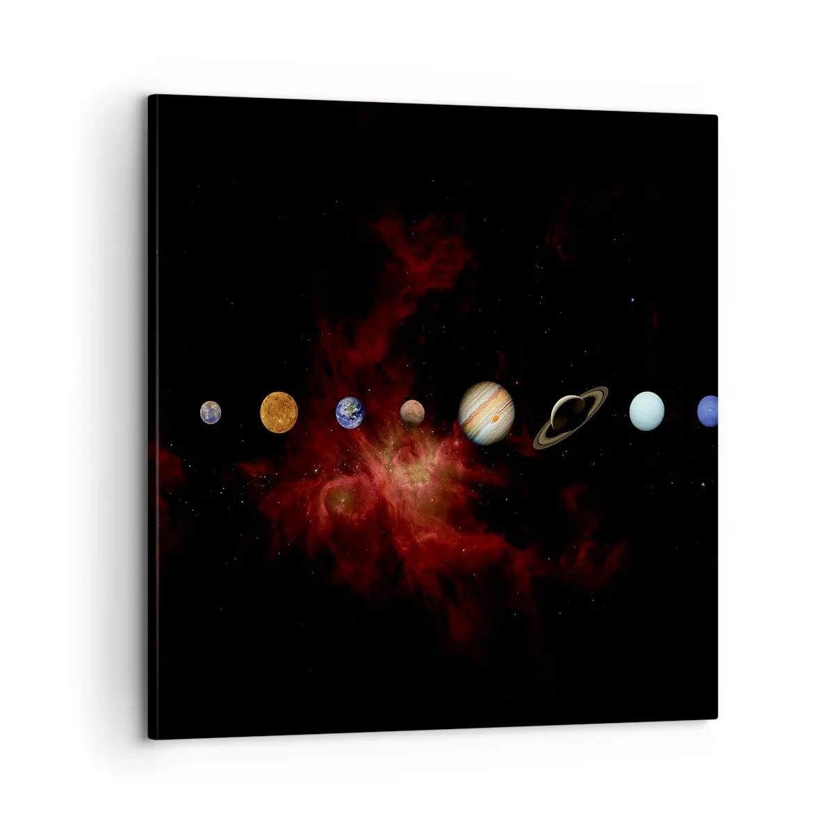 Schilderen op canvas - Onze buurt - 60x60 cm