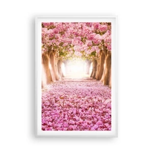 Poster in een witte lijst - De weg naar het paradijs - 61x91 cm