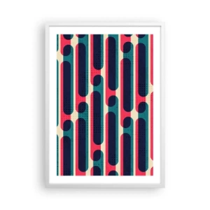 Poster in een witte lijst - In de diepte en vooruit - 50x70 cm