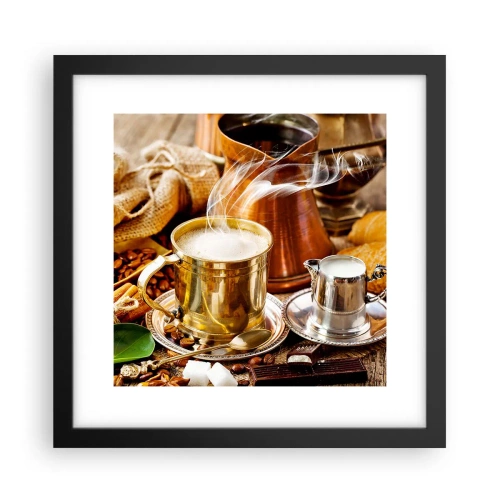 Poster in een zwarte lijst - Prettige dag! - 30x30 cm