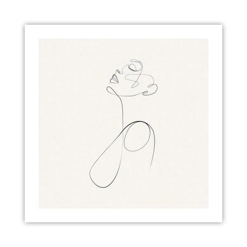 Poster - Loopt in dromen - 50x50 cm