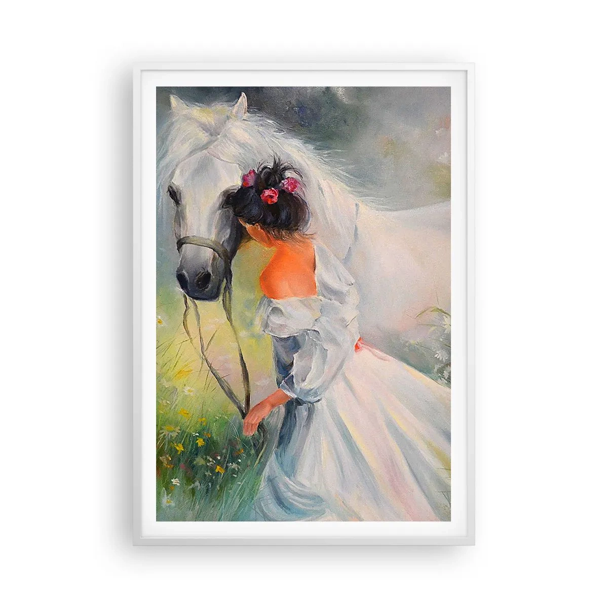 Poster in een witte lijst - Als uit een mooie droom - 70x100 cm