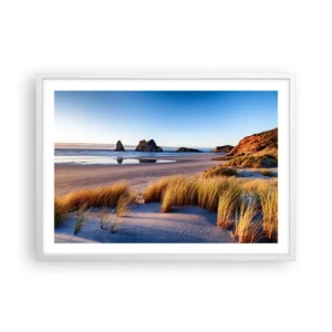 Poster in een witte lijst - Voor rustzoekers - 70x50 cm