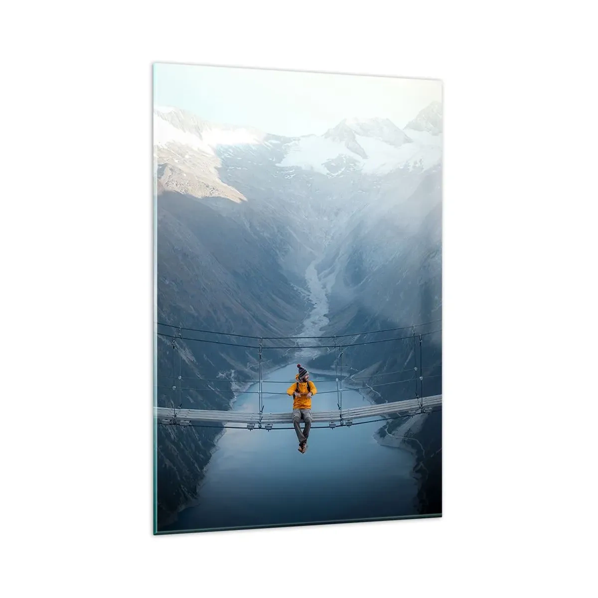 Schilderen op glas - Blij in het ongewisse - 80x120 cm