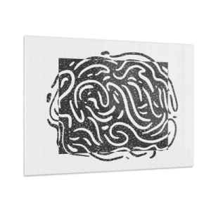 Schilderen op glas - Abstractie: vreugdedans - 100x70 cm