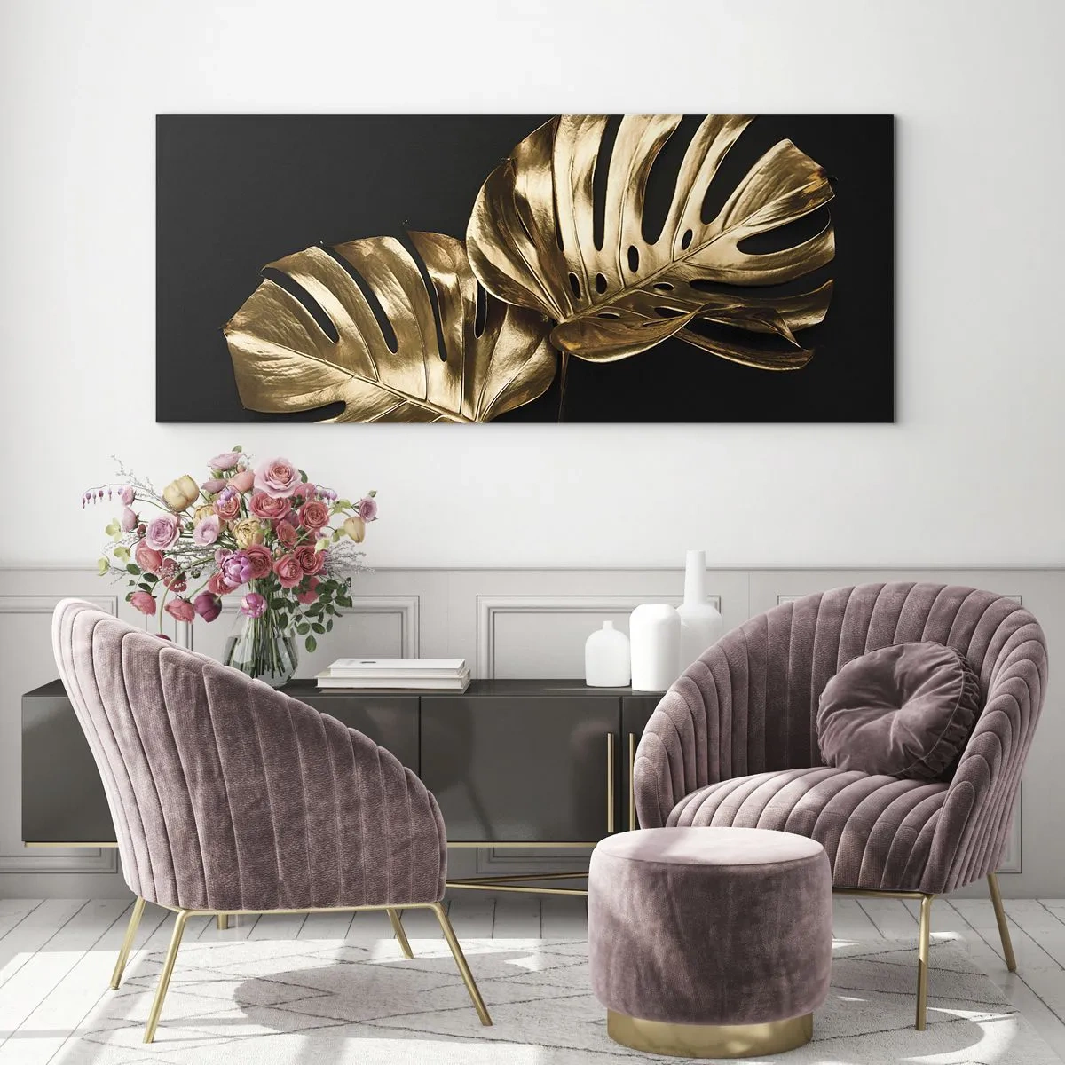 Schilderen op glas - De schatten van de natuur - 160x50 cm