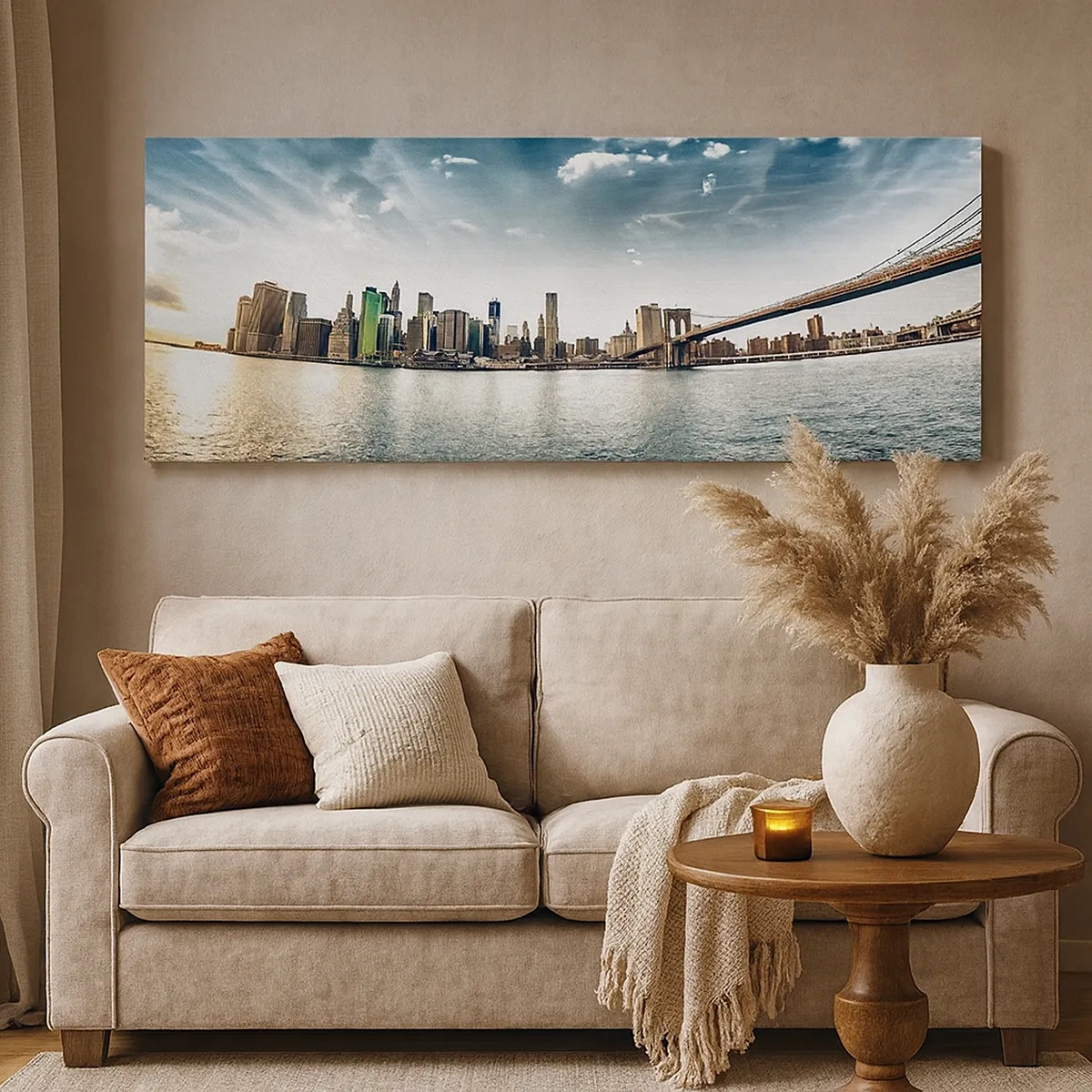 Schilderen op canvas - Het glazen eiland - 30x30 cm