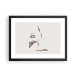 Poster in een zwarte lijst - Gemaakt van licht en schaduw - 40x30 cm