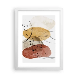 Poster in een witte lijst - Als lichte, transparante lucht - 30x40 cm