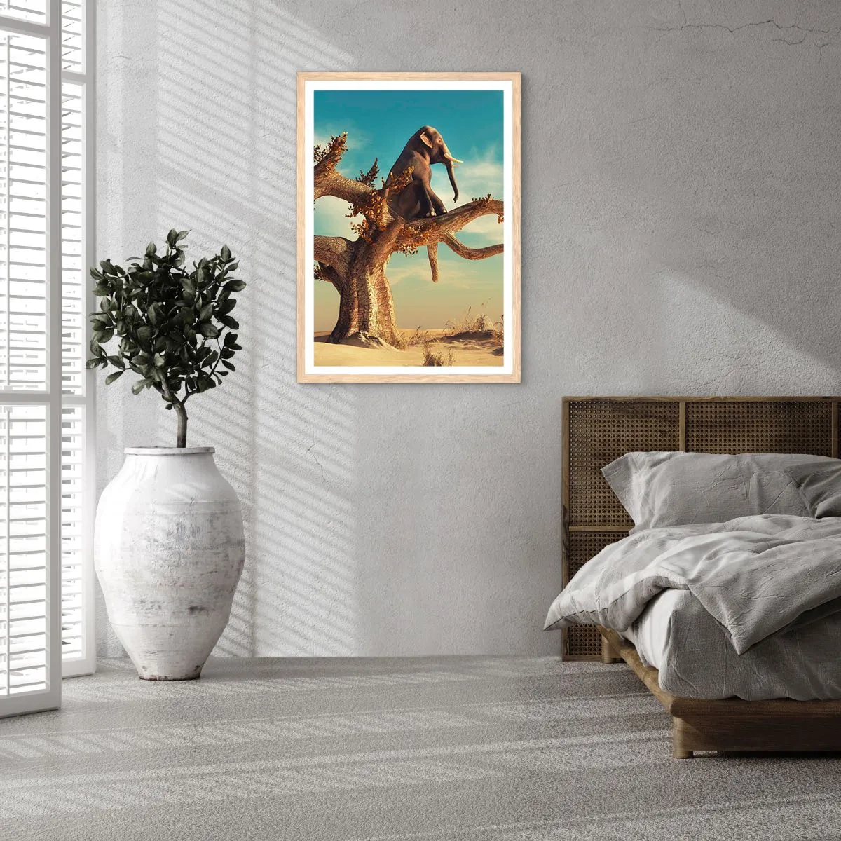 Een poster in een licht eiken lijst - Een nieuw gezichtspunt - 40x50 cm