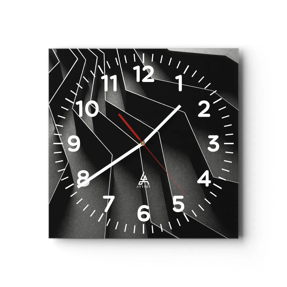 Wandklok - Klok - Ruimtelijke orde - 30x30 cm