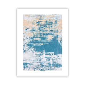 Poster - Door een ijspegel - 30x40 cm