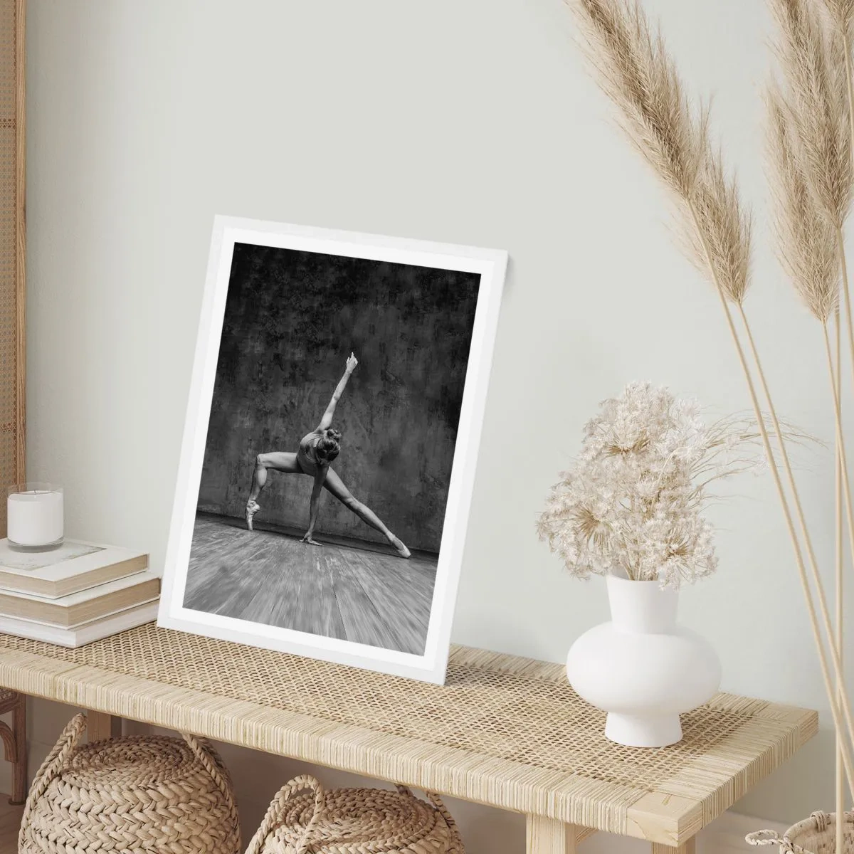 Poster in een witte lijst - Het ideaal van balans - 61x91 cm