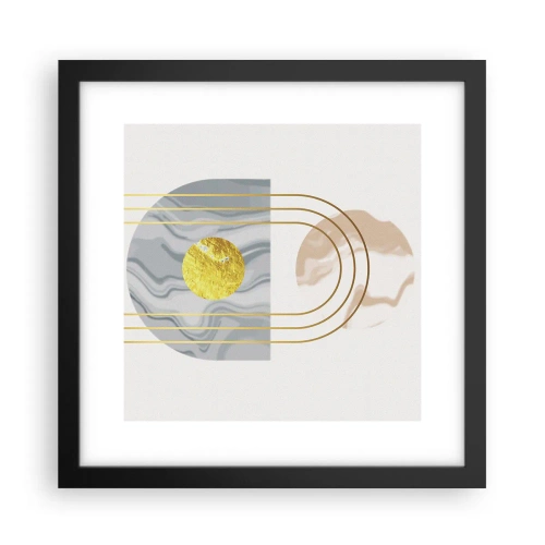 Poster in een zwarte lijst - Helderheid en schittering - 30x30 cm