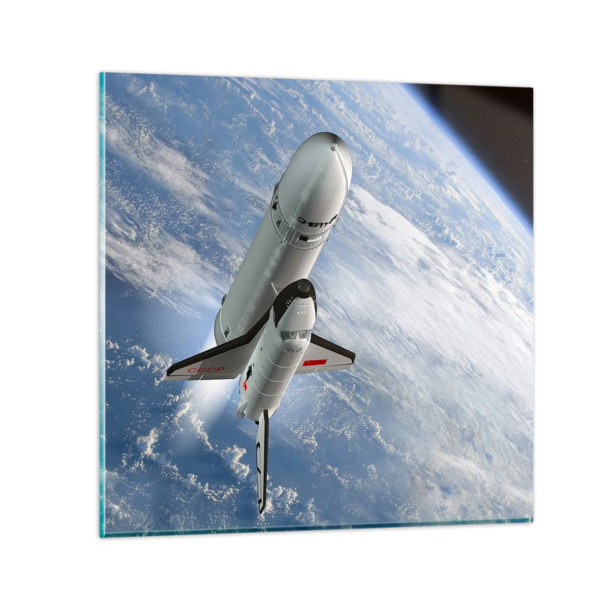 Schilderen op glas - Kosmische Hemelvaart - 40x40 cm