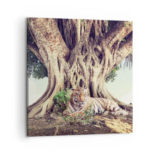 Schilderen op canvas - Uitzicht vanuit het boek Genesis - 50x50 cm