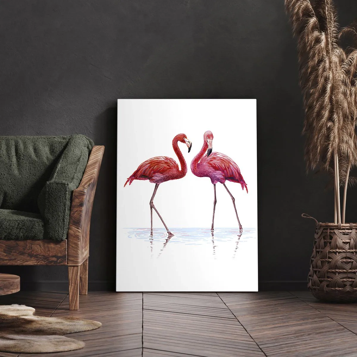 Schilderen op canvas - Roze randez-vous - 50x70 cm