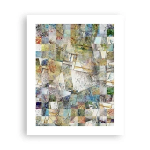 Poster - Geometrische schuifeling - 40x50 cm