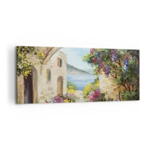 Schilderen op canvas - De charme van een kustprovincie - 100x40 cm