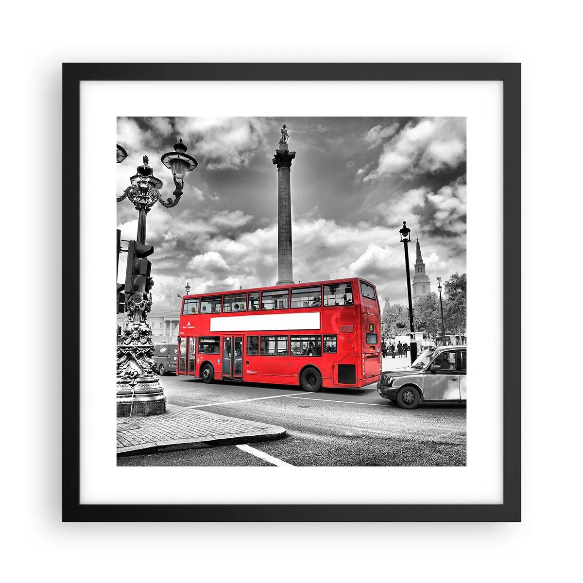 Poster in een zwarte lijst - De echte bloedbaan van de stad - 40x40 cm