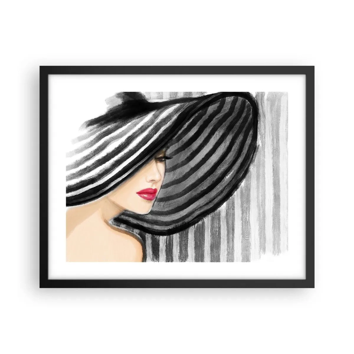 Poster in een zwarte lijst - Waar moet je zoeken? - 50x40 cm